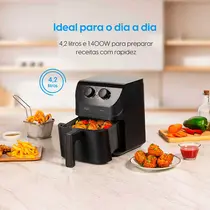 Fritadeira Air Fryer Elgin Daily Fry AF42G 4,2 Litros 1400W Preto