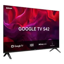 Smart TV 50” Semp Full HD 50S42 LED Bluetooth com Google TV HDR 2 HDMI 1 USB