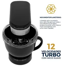 Batedeira Planetária Britânia BBP900A 900W 12 Velocidades e 4,5 Litros Preto