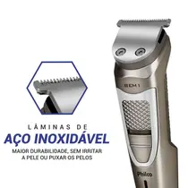 Aparador de Pelos Philco Multigroom 8 em 1 PAP16 Chumbo - Bivolt