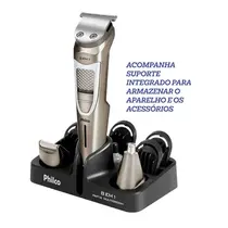 Aparador de Pelos Philco Multigroom 8 em 1 PAP16 Chumbo - Bivolt
