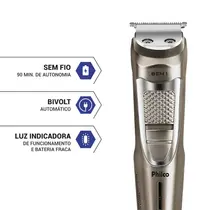 Aparador de Pelos Philco Multigroom 8 em 1 PAP16 Chumbo - Bivolt