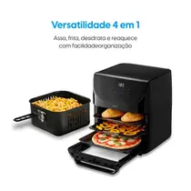 Fritadeira Air Fryer Elgin Family Oven Fry 4 EM 1 12 Litros 1900W Preto