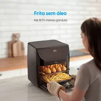 Fritadeira Air Fryer Elgin Family Oven Fry 4 EM 1 12 Litros 1900W Preto