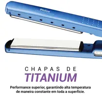 Prancha Philco PPR05A Titanium Power Azul - Bivolt