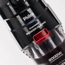 Aspirador de Pó Vertical Philco PAS4000V Power Clean 2000W Preto/Vermelho