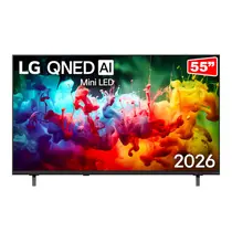 Smart TV 4K 55” LG QNED Mini LED UHD 55QNED70BSA Processador Alpha 7 AI Processor 4K Gen9 HDR/HLG 3 HDMI 1 USB