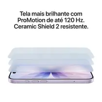 iPhone 17 Apple 256GB Câmera Dupla + Frontal 18MP 6,3” iOS 26 - Preto