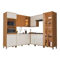 Cozinha Completa 16 Portas 3 Gavetas Indekes Damasco - Freijo/Off White