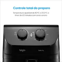 Fritadeira Air Fryer Elgin Daily Fry AF42G 4,2 Litros 1400W Preto