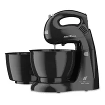 Batedeira Britânia Perola 550 Turbo Double Bowl 4 Velocidades + Turbo 500W Preto