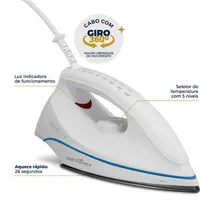 Ferro de Passar Britânia BFS30 1250W Branco