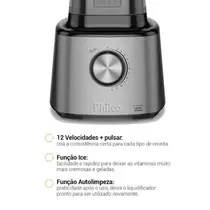 Liquidificador Philco 1400W 3 Litros PLQ2100PI Turbo Preto