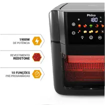 Fritadeira Air Fryer Philco PAF15C 15 Litros 2000W Preto